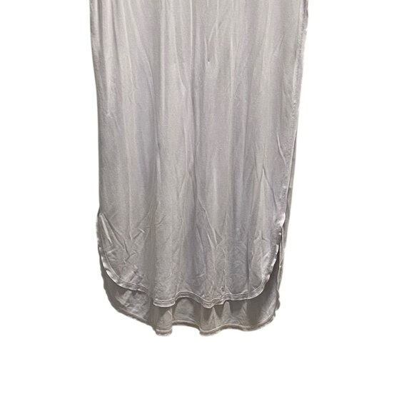 Double Zero Modal Midi Tee Shirt Dress Cream Size L Minimalist Quiet Luxury Soft - Picture 6 of 11
